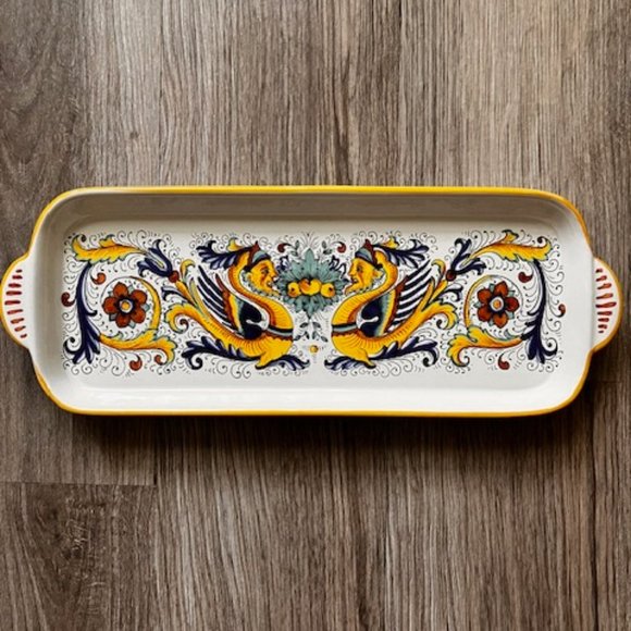 Ceramica Nova Deruta Rectangular Tray   NEW without tags - Picture 1 of 7